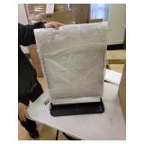 Rectangular Bathroom Pharmacy Metal Wall Mirror With Shelf Jet Black - Exact Size