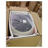 Barrelback Grey Linen and Espresso Metal Counter Stools (Set of 2)- Retail:$316.99