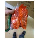 Barrelback Grey Linen and Espresso Metal Counter Stools (Set of 2)- Retail:$316.99