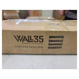 Wall35 Positano 4 Tier Spice Rack Kitchen Organization and Storage Wall Mount Spice Organizer Wire Rack Metal Black