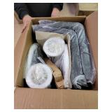 Set of 2 Modern Swivel Adjustable Armless Barstools- Retail:$132.99