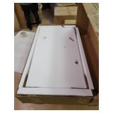 OSP Home Furnishings Modern Life-White-Utility Table-Printer Stand with Storage