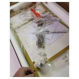 OSP Home Furnishings Modern Life-White-Utility Table-Printer Stand with Storage