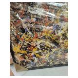 Canvas Art with Wood Frame - Black- Retail:$183.99