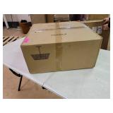 Modern Vintage Farmhouse 3-Light Gold Stripes Wood Chandelier Ceiling Pendant for Living, Dining Room - D20" x H8"- Retail:$277.49