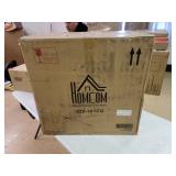 HOMCOM Modern Mid-Back Bar Stools with Nailhead Tufted Upholstery, Counter Dining Chair Set of 2- Retail:$386.49