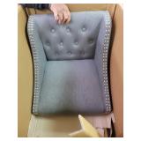 HOMCOM Modern Mid-Back Bar Stools with Nailhead Tufted Upholstery, Counter Dining Chair Set of 2- Retail:$386.49