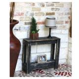 Rustic Side Table- Black - Reclaimed Wood- Retail:$82.49