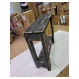 Rustic Side Table- Black - Reclaimed Wood- Retail:$82.49
