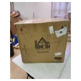 HOMCOM Modern Mid-Back Bar Stools with Nailhead Tufted Upholstery, Counter Dining Chair Set of 2- Retail:$386.49