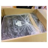 HOMCOM Modern Mid-Back Bar Stools with Nailhead Tufted Upholstery, Counter Dining Chair Set of 2- Retail:$386.49