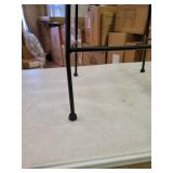 37.4" Rattan Counter Stool with Black Metal Frame for Indoor & Outdoor - Retail:$313.99