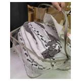 King/California King Lennon Organic Cotton Jacquard Comforter Set Charcoal Gray