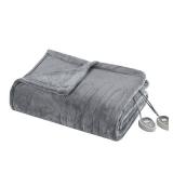 Beautyrest Heated Plush Secure Comfort Blanket- Retail:$89.99