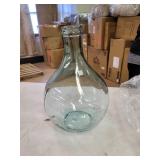 Clear Glass Farmhouse Vase 17 x 11 x 11