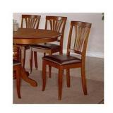 Modern Avon Dining Room Chairs in Saddle Brown Finish - Set of 2 (Chairs Option)- Retail:$179.99