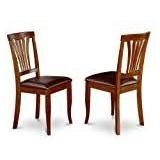 Modern Avon Dining Room Chairs in Saddle Brown Finish - Set of 2 (Chairs Option)- Retail:$179.99