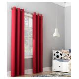 2-40 x 63 - Red- Sun Zero Riley Kids Bedroom Blackout Grommet Curtain Panel