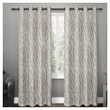 ATI Home Oakdale Textured Linen Sheer Curtain Panel Pair