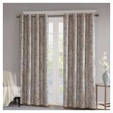 SunSmart Dahlia Paisley Printed Total Blackout Single Window Curtain Panel