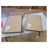 Kate and Laurel Sylvie Bunny Framed Canvas By Amy Peterson - Natural- Retail:$91.99