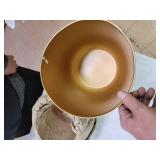 3 Gold Hanging Planters