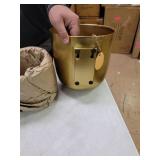 3 Gold Hanging Planters