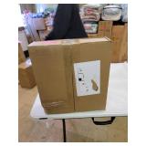 Foldable Tufted Linen Storage Ottoman