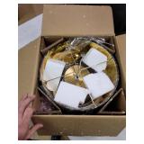 Addison 22.25" Glass/Metal Table Lamp