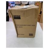 Seville Classics 6 Gal. Silver Round Mesh Trash Can Recycling Bin (3-Pack)