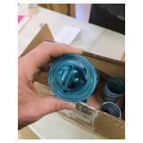 NOVICA Handmade Blown Glass Highball Glasses Whirling Aquamarine (Mexico) - 6*2.8