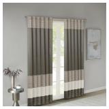2-Madison Park Infinity Polyoni Pintuck Single Window Curtain Panel