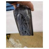 Full - Queen- Madison Park Norris Denim Blue Cotton Yarn Dye Duvet Cover Set- Retail:$107.98