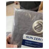 3-Sun Zero Duran Thermal Insulated Total Blackout Grommet Curtain Panel, Single Panel