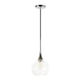Ida Pendant- Polished Nickel and Clear Glass- Retail:$91.99