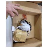 Eglo Carlton 1-Light Pastel Apricot Geometric Pendant with Metal Shade