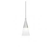 Livex Lighting Stockholm 1-Light Brushed Nickel Mini Pendant - 6.75"Dia. x 23.75"-53.75"Adj. H- Retail:$154.90