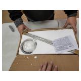 Livex Lighting Stockholm 1-Light Brushed Nickel Mini Pendant - 6.75"Dia. x 23.75"-53.75"Adj. H- Retail:$154.90