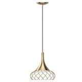 Volume Lighting 1-Light LED Indoor Antique Gold Hanging Mini Pendant- Retail:$133.49
