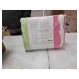 Cozy Line Charlotte Chic Pink Green Ruffle Quilt Set- Retail:$91.99