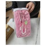 Cozy Line Charlotte Chic Pink Green Ruffle Quilt Set- Retail:$91.99