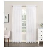 Set of 2 No. 918 Emily Sheer Voile Single Curtain Panel