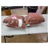 Orange - 16 in L x 16 in W x 5 in H- Arden Selections Sedona Woven Outdoor Throw Pillow, 4 pack - 16 in L x 16 in W x 5 in H