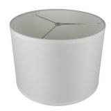 Classic Drum Smooth Linen Lamp Shade, 8" to 16" Bottom Size