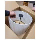 Classic Drum Smooth Linen Lamp Shade, 8" to 16" Bottom Size