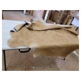 Cowhide Area Rugs NATURAL HAIR ON COWHIDE LIGHT CHAMPAGNE 2 - 3 M GRADE B