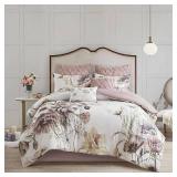 Madison Park Cassandra King 8-Pc. Cotton Printed Comforter Set Bedding