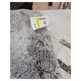 Finest Luxury Platinum Grey Ultra Plush Washable Bath Rug Runner
