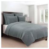 Basket Weave Jadeite Quilt Set- Retail:$329.99