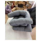 Blazing Needles 19-inch U-Shaped Dining Chair Cushions (Set of 4)- Retail:$84.99